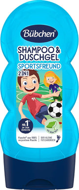 Shampoing et gel douche Buebchen Sportsfreund 2in1, 230 ml Enfants - Bain et soins Naty Shop 230 Ml (1 paquet)