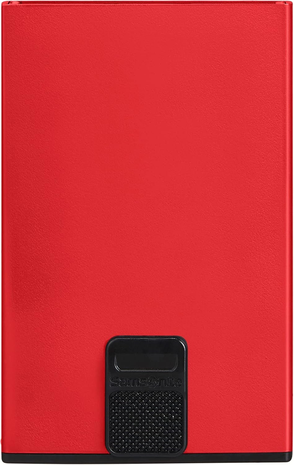 Samsonite Alu Fit SLG - Card Bag, 10,2 cm, Rouge (Red) Portefeuille homme Naty Shop
