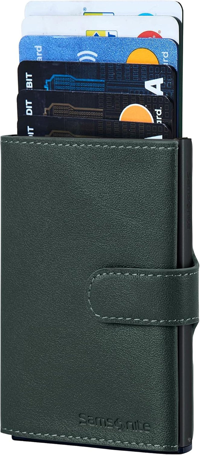 Samsonite Alu Fit SLG - Portefeuille, 10,2 cm, vert (Climbing Ivy) Portefeuille homme Naty Shop