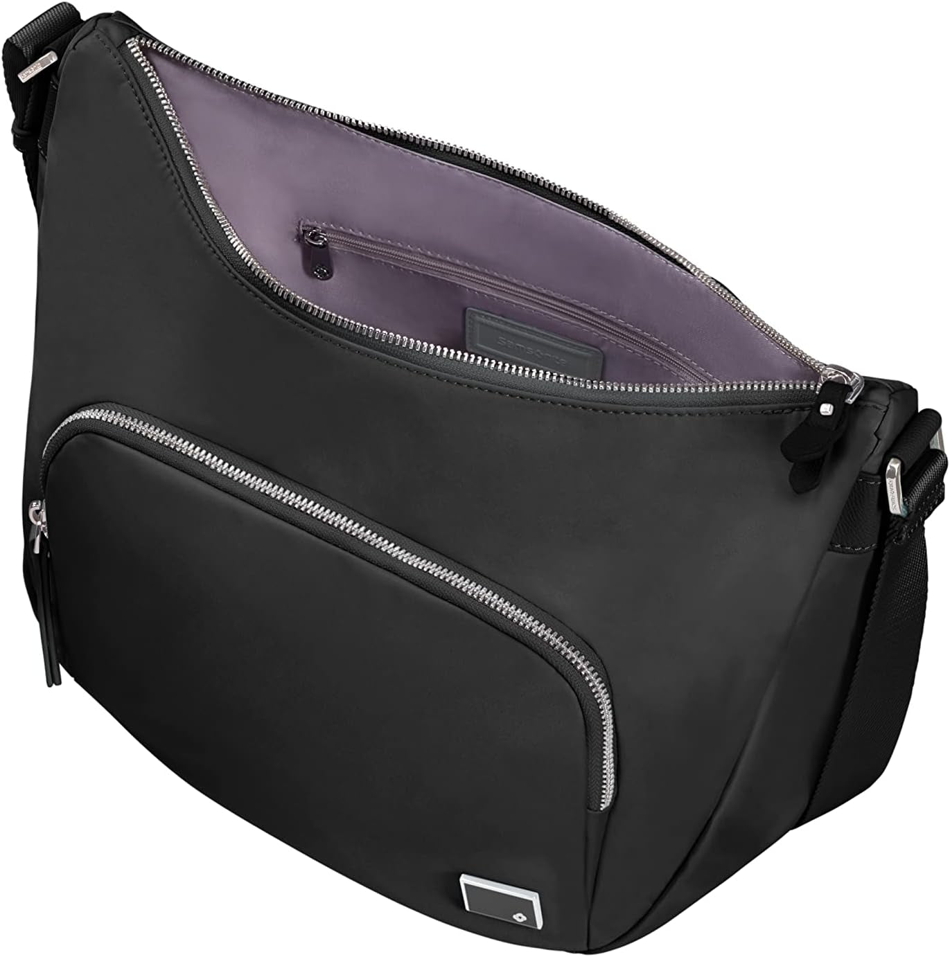 Samsonite Essentially Karissa - Sac bandoulière M, 36 cm, noir (Black) Sacs Femme Naty Shop