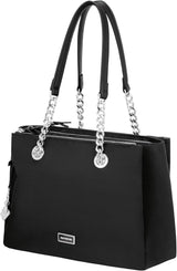 Samsonite Ladies Karissa 2.0 - Sac à bandoulière Bagage- Sac messager (pack de 1) Sacs pour femmes Naty Shop Noir (Eco Black) 34