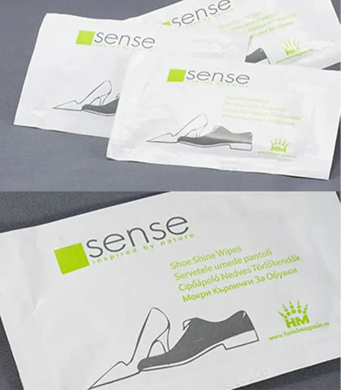 Serviette humide pour chaussures SENSE Cosmetica Hoteliera Naty Shop