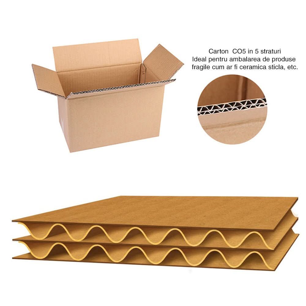Lot de 20 cartons CO5, CB, 220 x 95 x 95 Cartons d'emballage Nati Shop