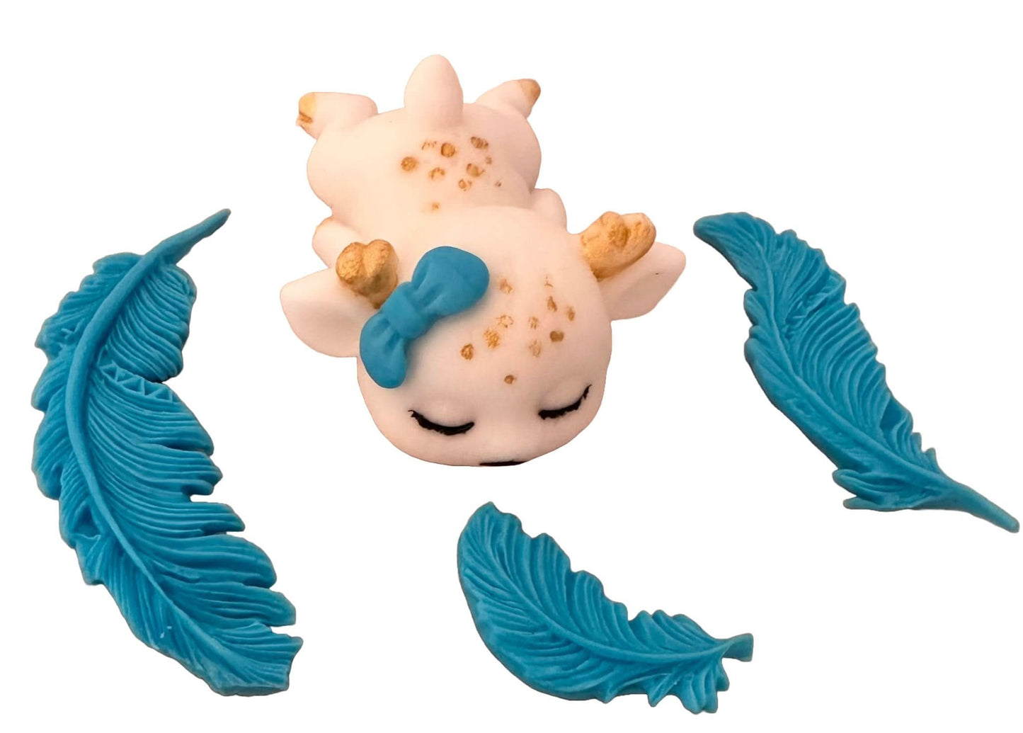 Lot de 4 décorations comestibles en sucre, Décorations Faon de Sugar Paste Nati Shop