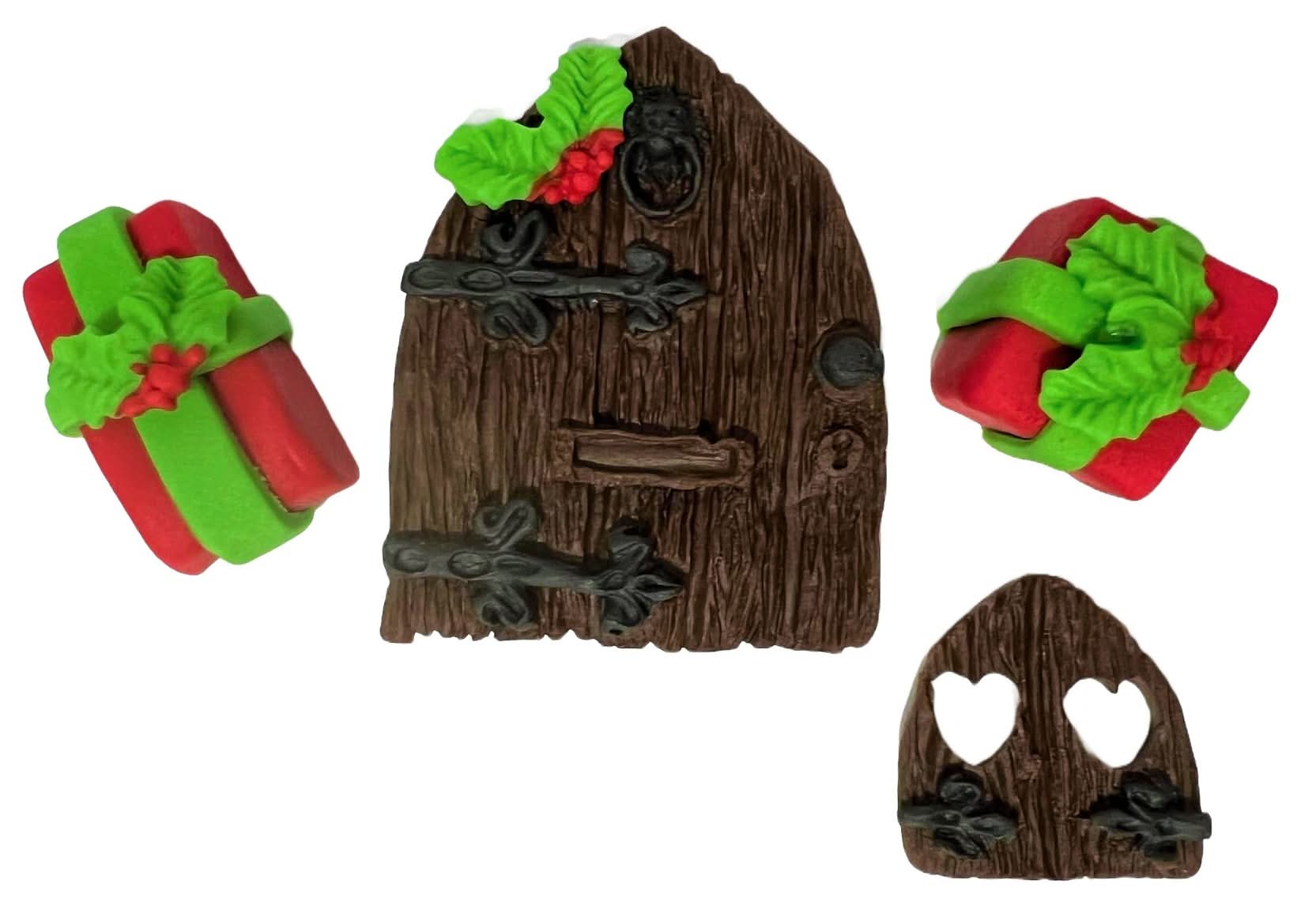 Ensemble de décorations comestibles en sucre, Décorations de Noël en pâte à sucre Nati Shop