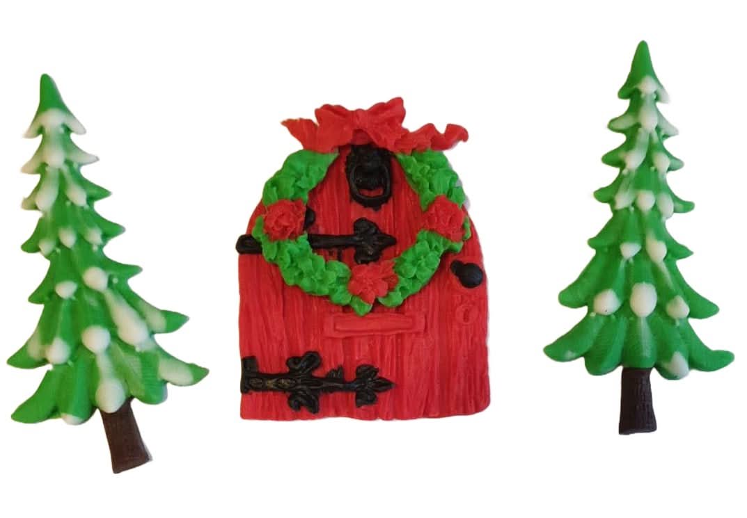 Lot de décorations en sucre, Décorations de Noël en pâte à sucre Nati Shop