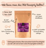 Figues lyophilisées BRIX | Figues séchées au naturel 95 g | Great Taste Award pour les fruits secs, séchés | Sans OGM, sans gluten, végétalien, vitamines retenues Naty Shop Produits déshydratés