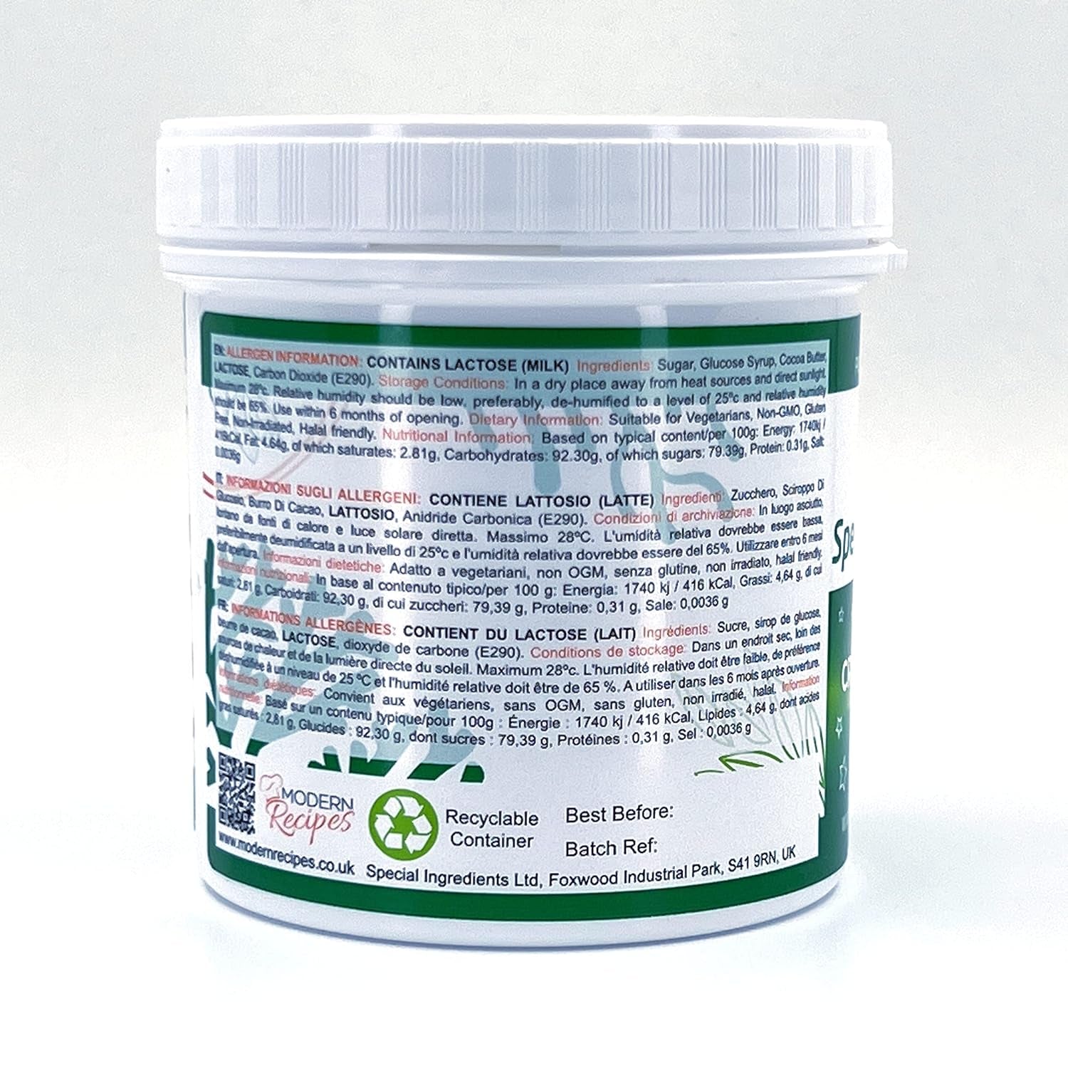 Ingrédients spéciaux Crackle Crystals Crackle 500g La plus haute qualité, sans OGM, idéal pour les gâteaux, les bonbons et les glaces Pâte à sucre Naty Shop