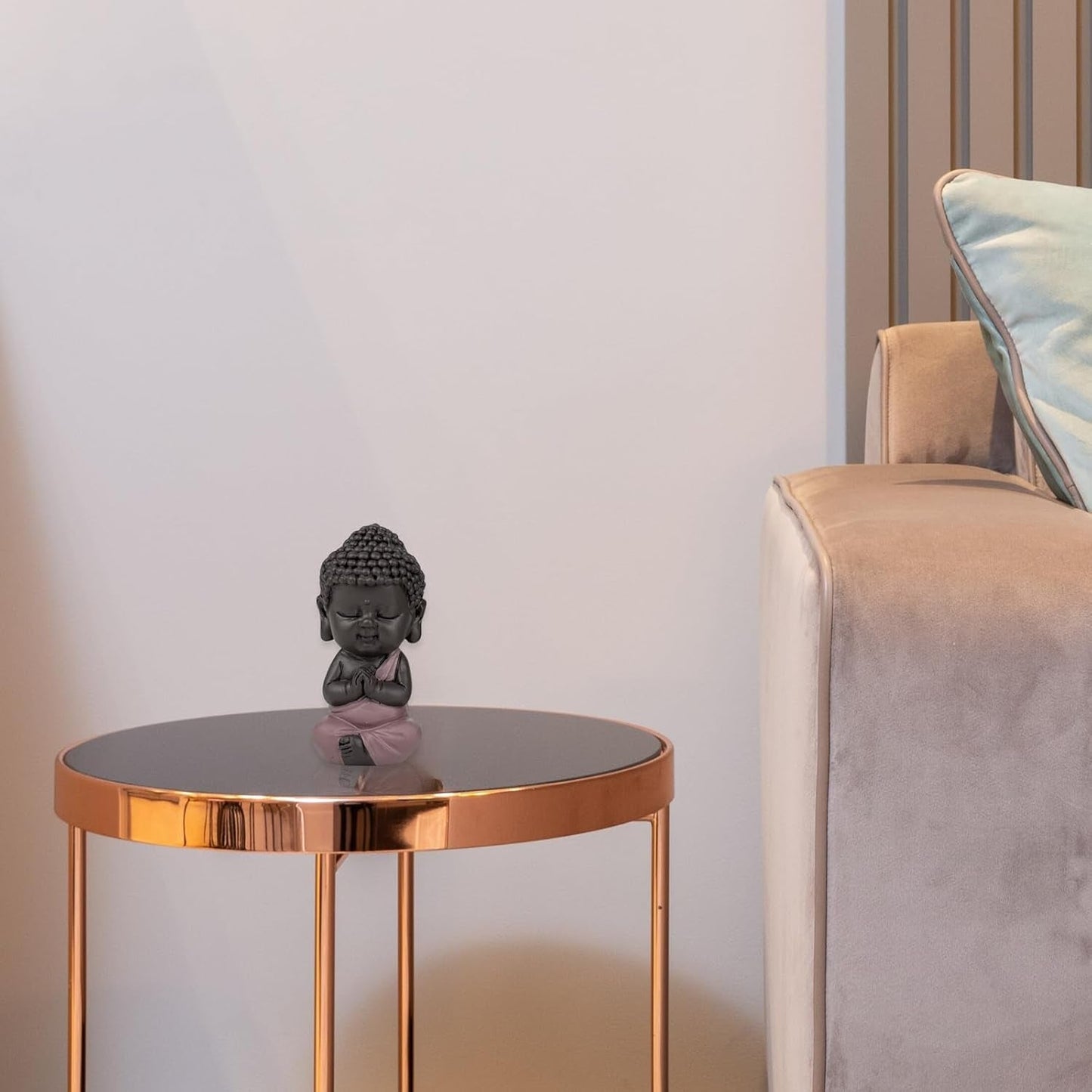 Figurine Bébé Bouddha Toge Rose - Figurine inspirante et joyeuse - Talisman positif Concentration - Idée cadeau mignonne et spirituelle - H 7 cm - Zen'Light Statuettes et sculptures Naty Shop