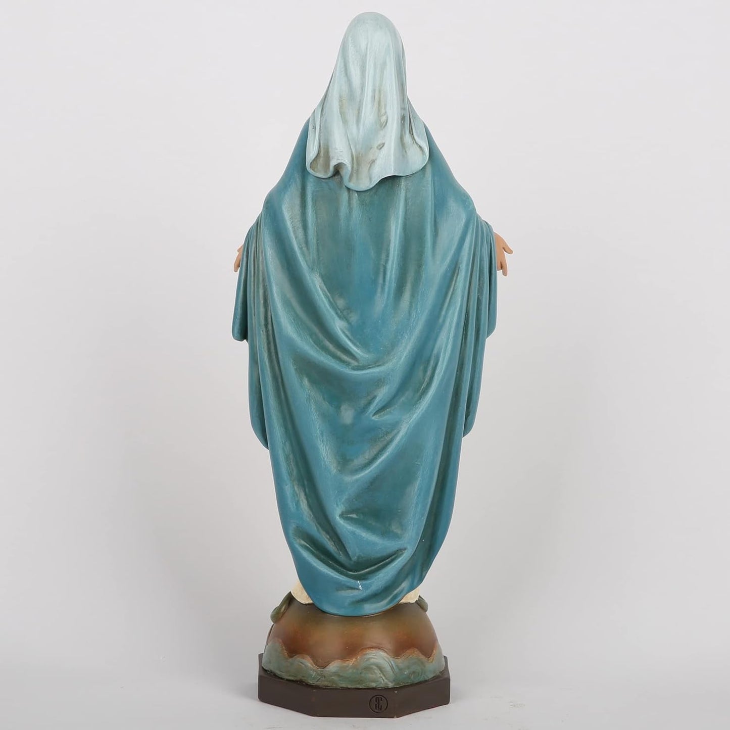 Statue catholique de Notre-Dame de Grâce de la Colombie-Britannique, figurine d'autel de la Vierge Marie, cadeau religieux pour la mère catholique, décoration de la maison, hauteur 34,3 cm, peinte à la main par Buildclassic (élégant) Naty Shop Statues et sculptures