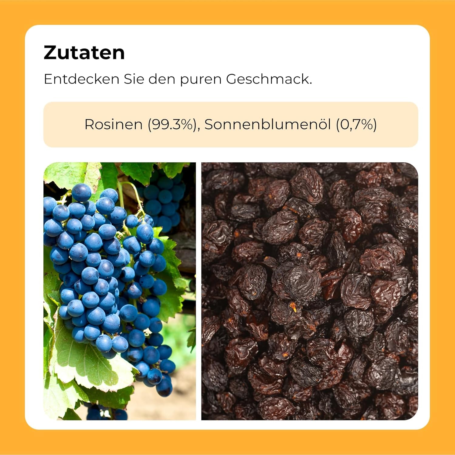 Sultanes noires violettes 1 kg | Raisins secs | Sans graines et sans sucre | produits sans génie génétique | Convient aux végétariens et végétaliens | Idéal à combiner avec les produits déshydratés au chocolat Naty Shop