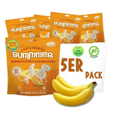 Fraises lyophilisées Summer - paquet de 5 - délicieux snacks croquants sans sucre, 100% naturels, pour enfants et adultes, idéal pour les céréales et les lunch box (55g) Produits déshydratés Naty Shop Pack de 5 Banane