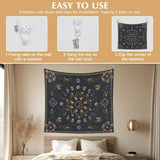 Tapisserie 130 130mx150m phases de lune toile fleur Accueil - Accessoires et Décorations Naty Shop