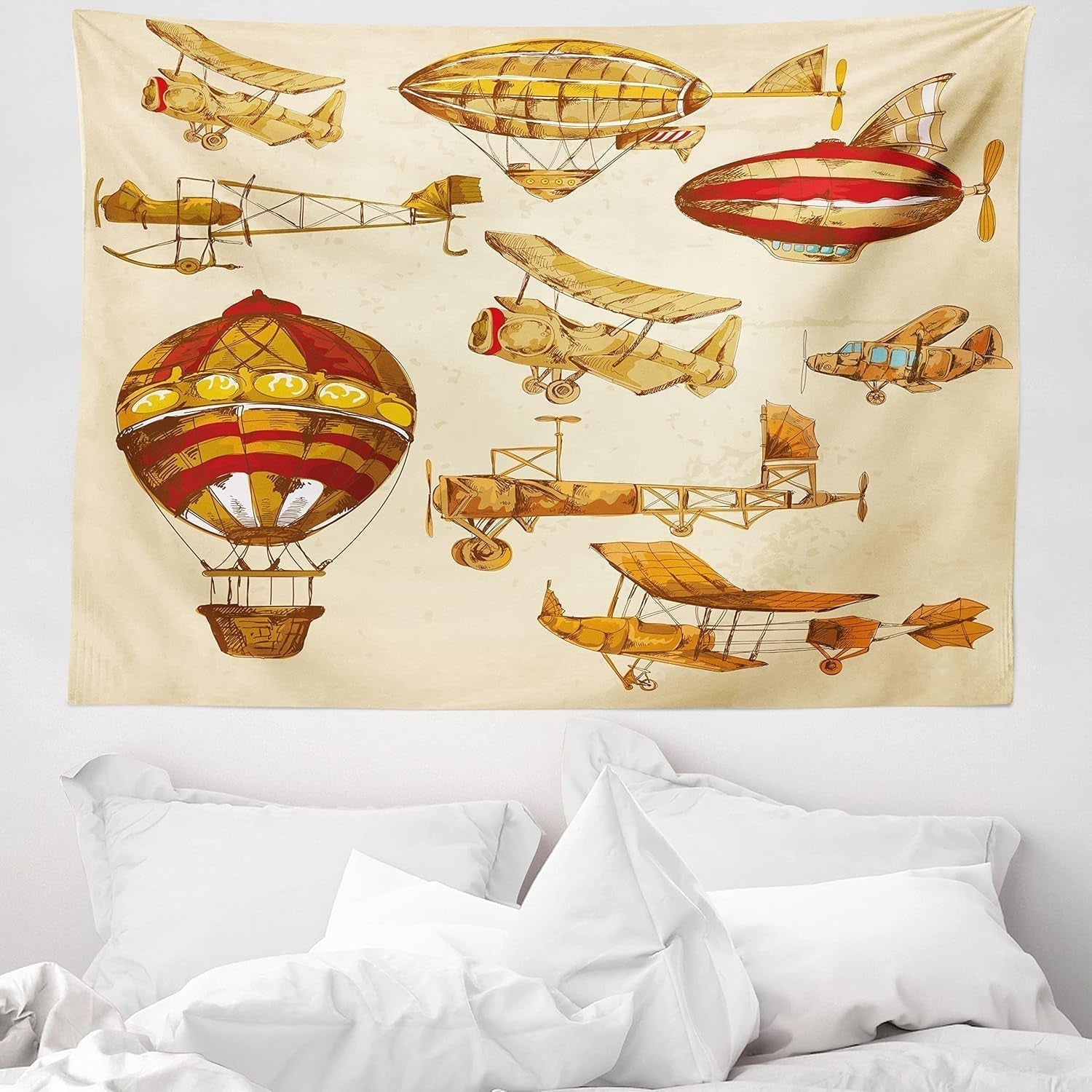 Tapisserie abakuhaus esprit d'aventure carte animale du monde du dessin animé - Naty Shop