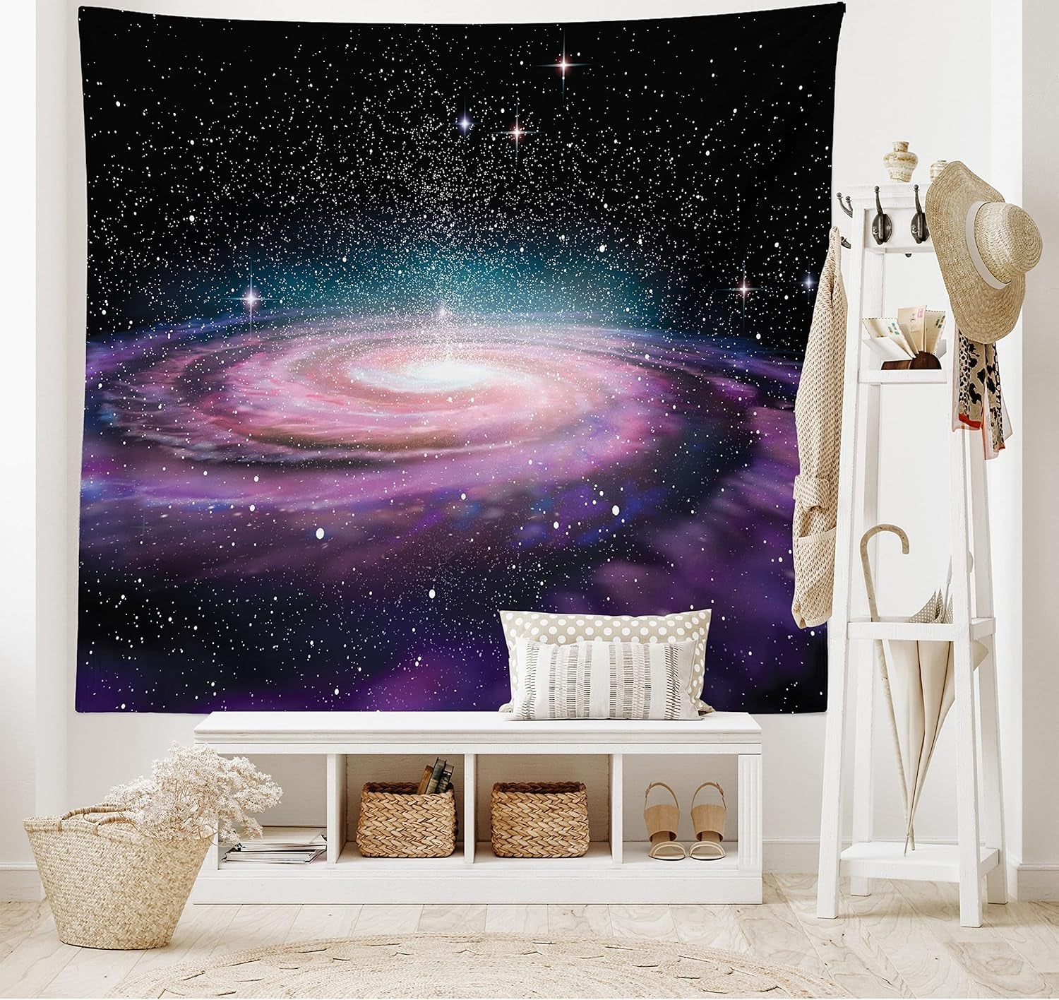 Tapisserie abakuhaus esprit d'aventure carte animale du monde du dessin animé - Naty Shop