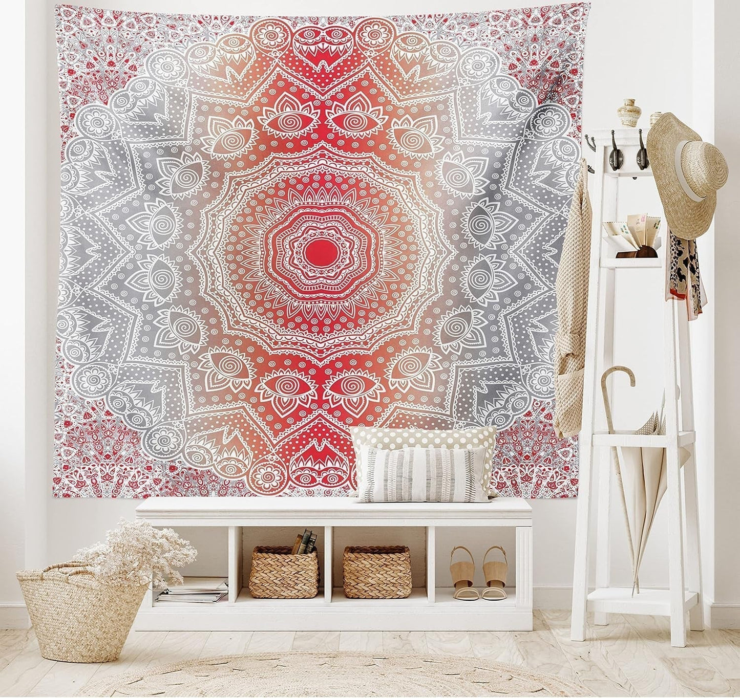 Tapisserie abakuhaus esprit d'aventure carte animale du monde du dessin animé - Naty Shop