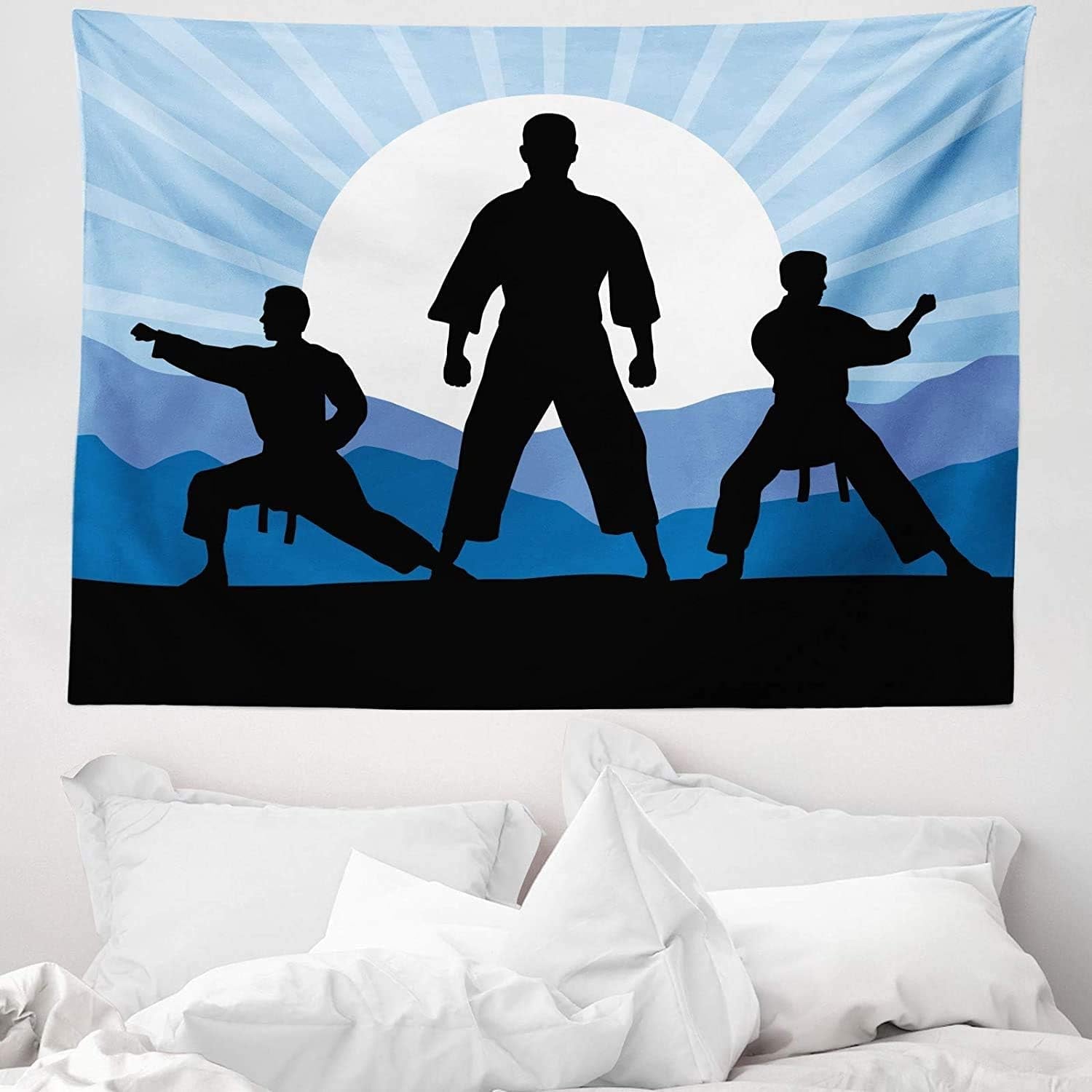 Tapisserie abakuhaus esprit d'aventure carte animale du monde du dessin animé - Naty Shop