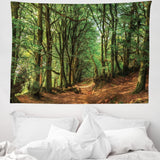 Tapisserie abakuhaus esprit d'aventure carte animale du monde du dessin animé - Naty Shop