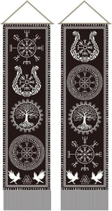 Tapisserie ahandmaker symbole viking runes arbre de vie Accueil - Accessoires et Décorations Naty Shop Default Title