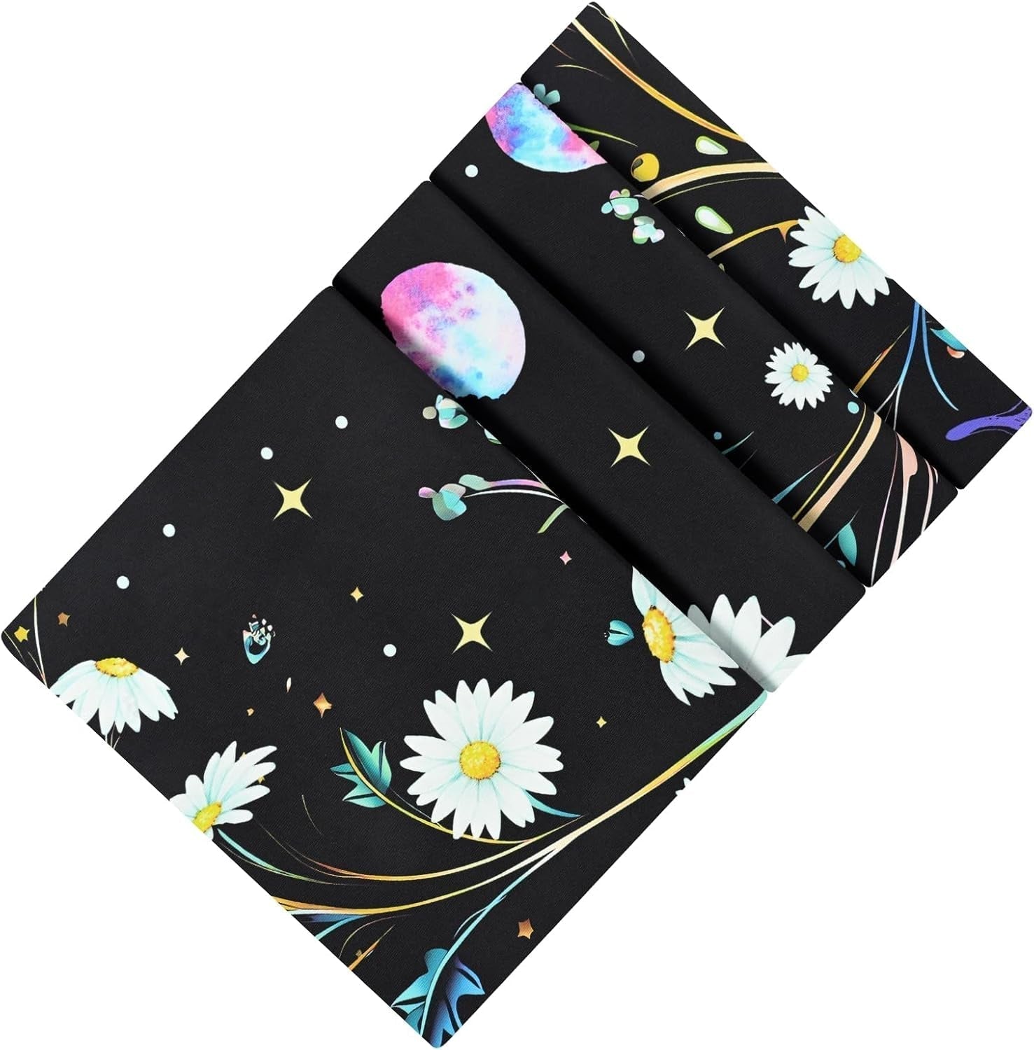 Tapisserie alishomtll papillon phase de lune floral marguerite noir Maison - Accessoires et Décorations Naty Shop