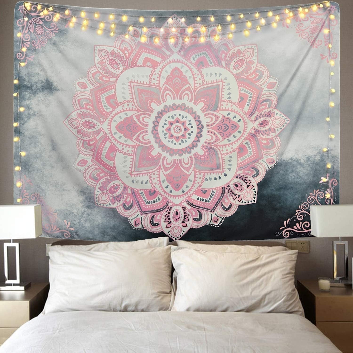 Tapisserie alishomtll mandala toile bohème indienne Accueil - Accessoires et Décorations Naty Shop