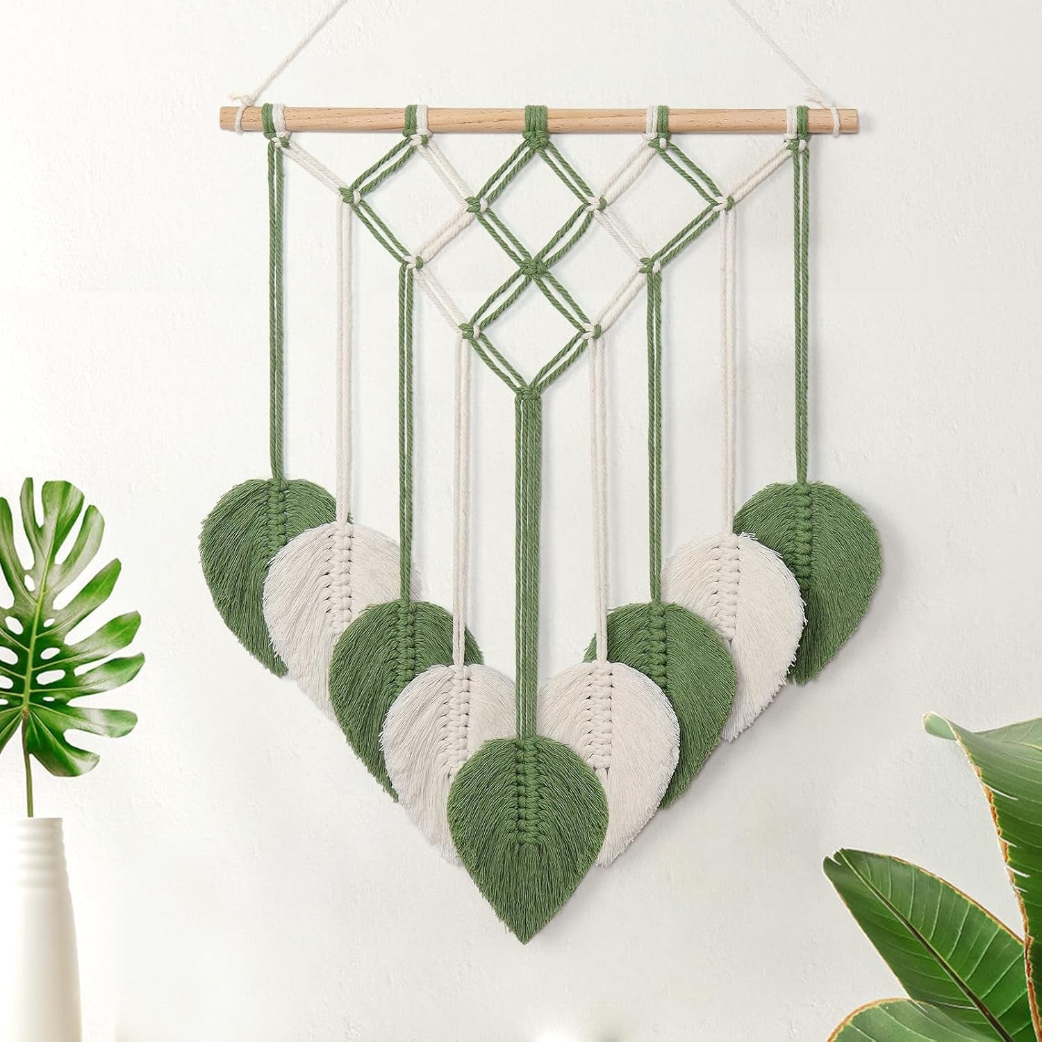 Tapisserie astnic tapisserie tissée feuilles vertes Accueil - Accessoires et Décorations Naty Shop Salutations
