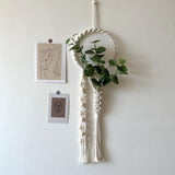 Tapisserie avoik tissée tenture murale décoration chic Maison - Accessoires et Décorations Naty Shop Beige