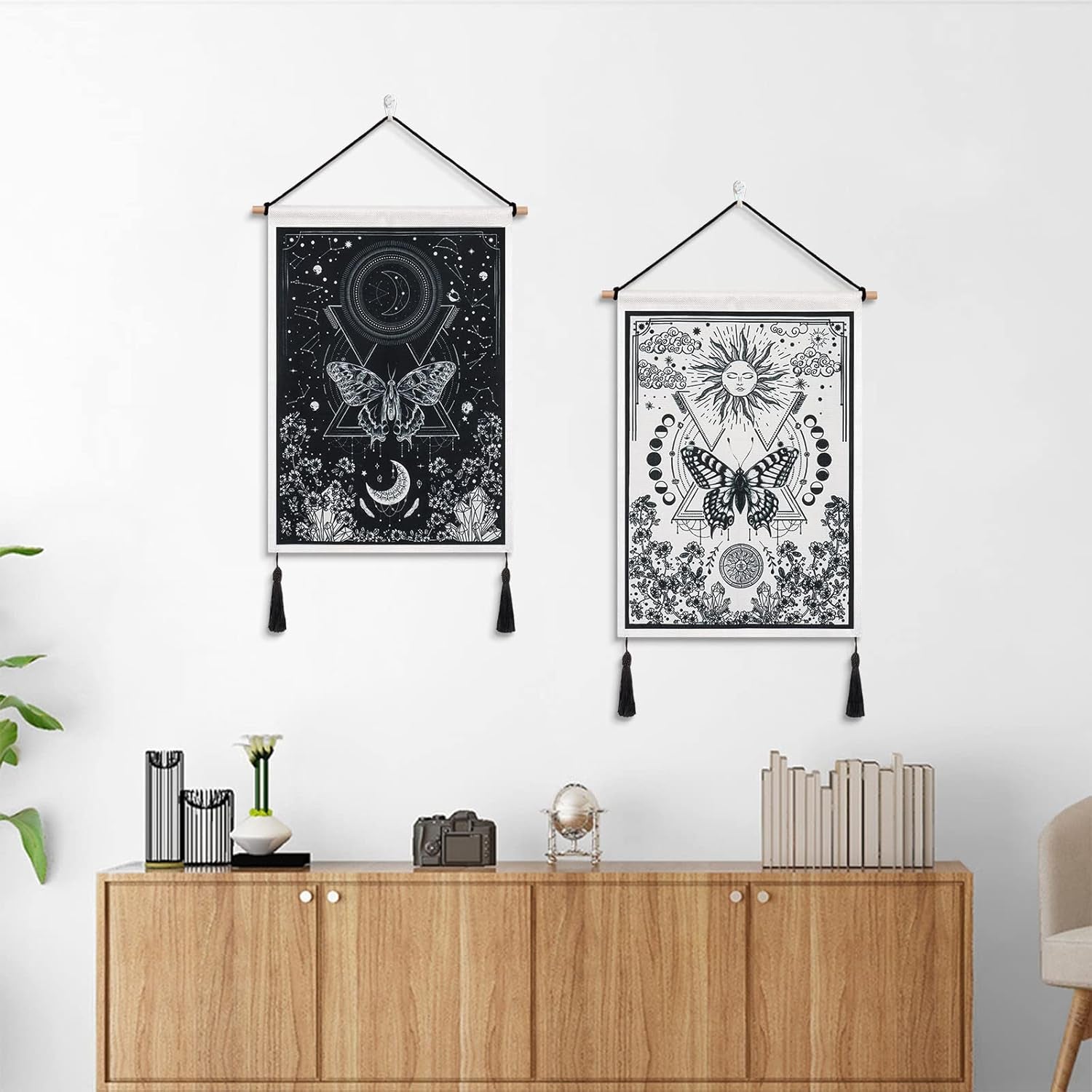 Tapisserie betylfoy pièces petites tapisseries paillettes soleil lune Maison - Accessoires et Décorations Naty Shop