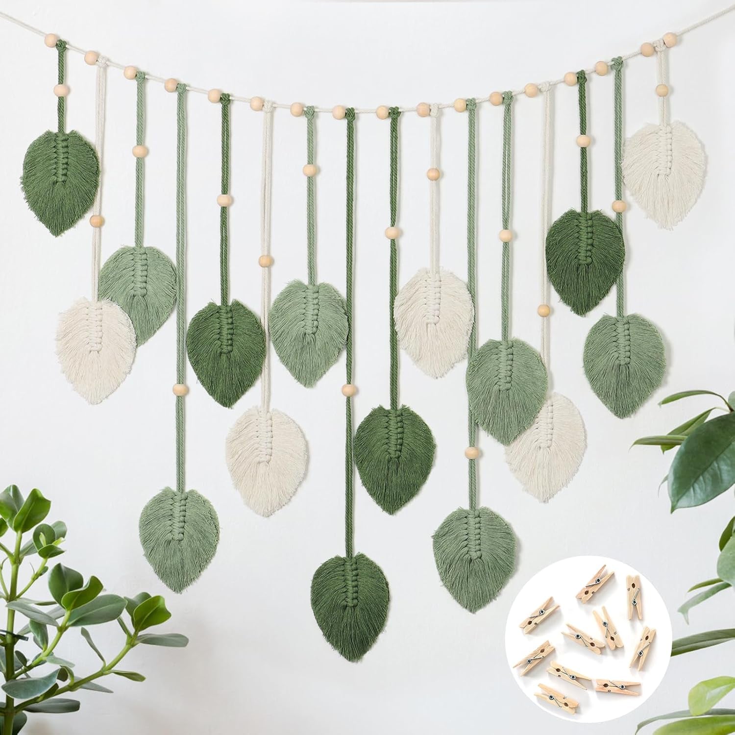 Tapisserie betylfoy tenture murale grande feuille déco Maison - Accessoires et Décorations Naty Shop Salutations
