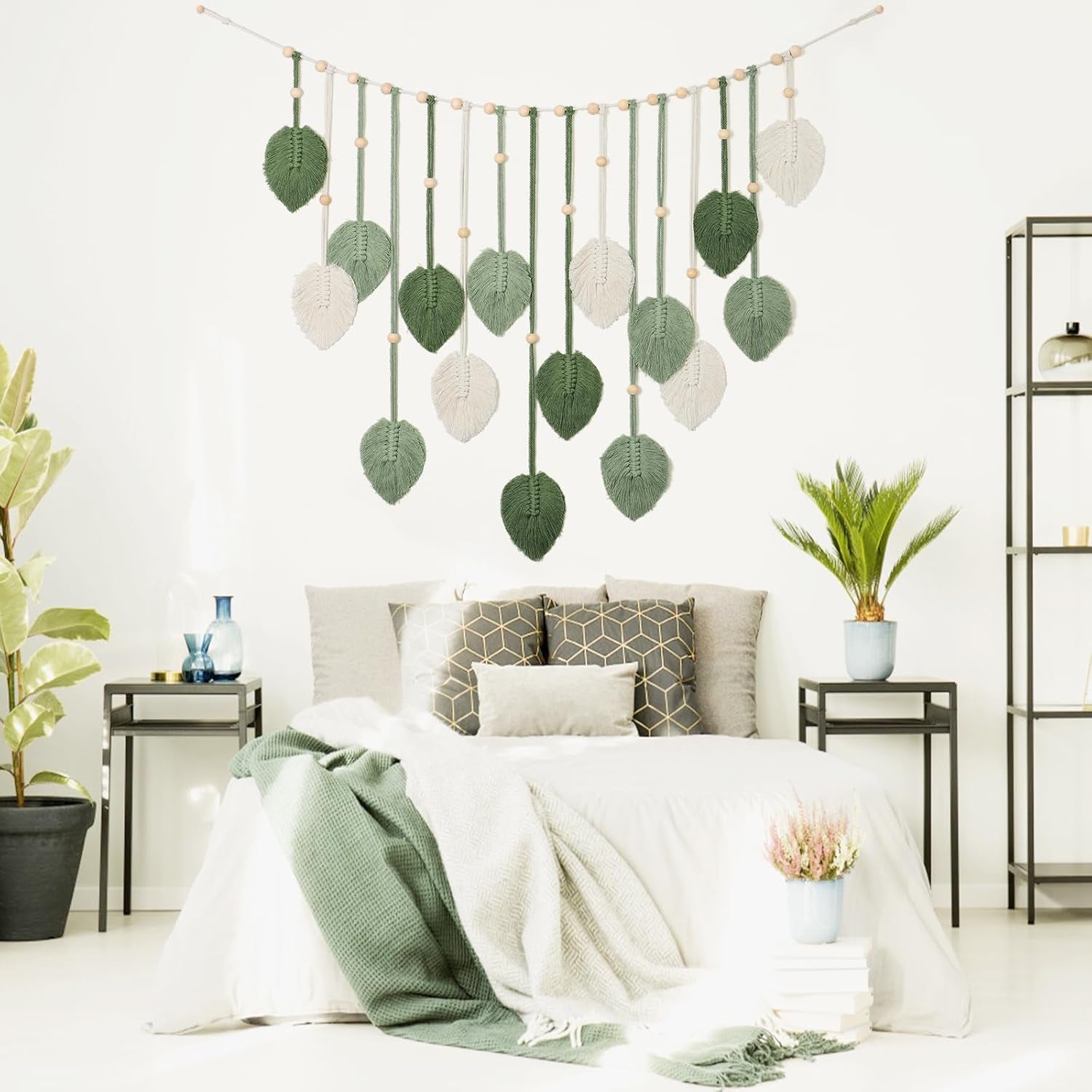 Tapisserie betylfoy tenture murale grande feuille déco Maison - Accessoires et Décorations Naty Shop