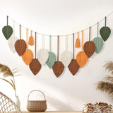 Tapisserie betylfoy tenture murale grande feuille déco Maison - Accessoires et Décorations Naty Shop Orange