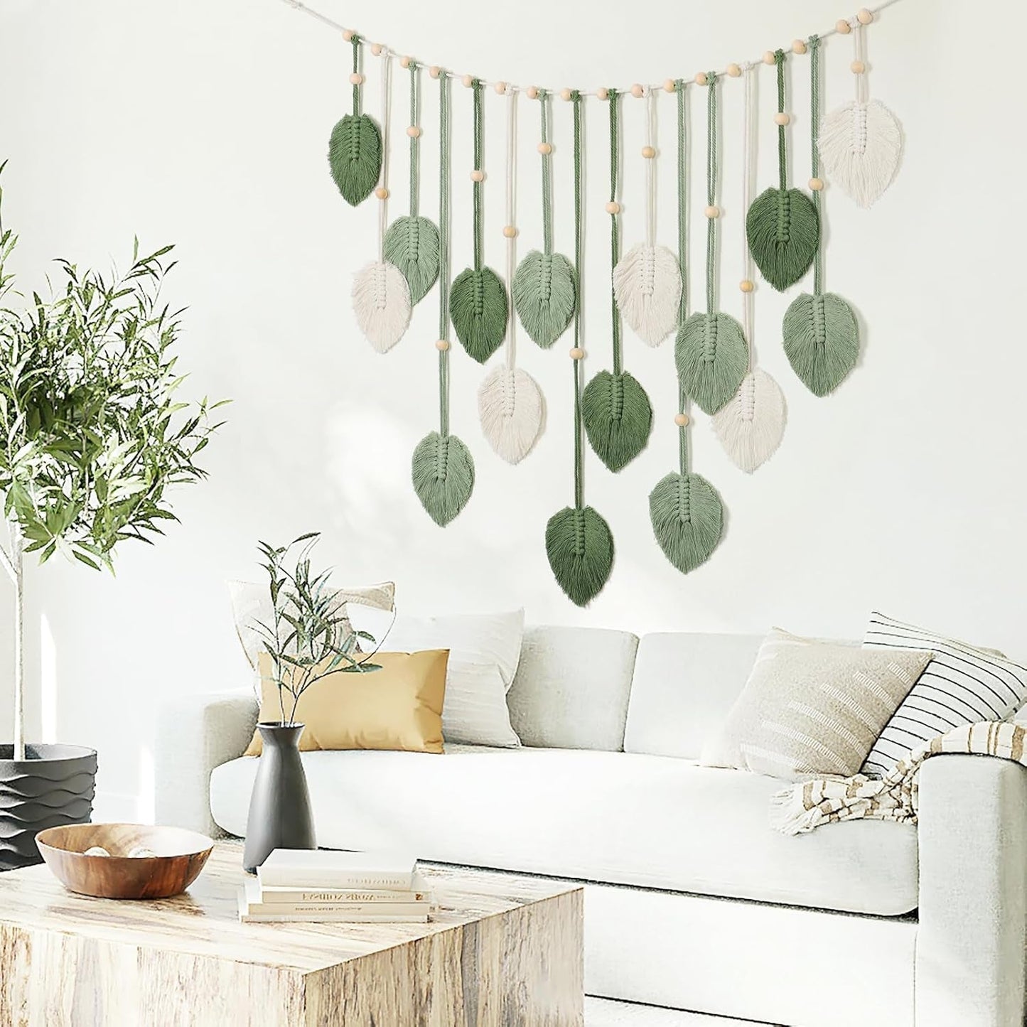 Tapisserie betylfoy tenture murale grande feuille déco Maison - Accessoires et Décorations Naty Shop