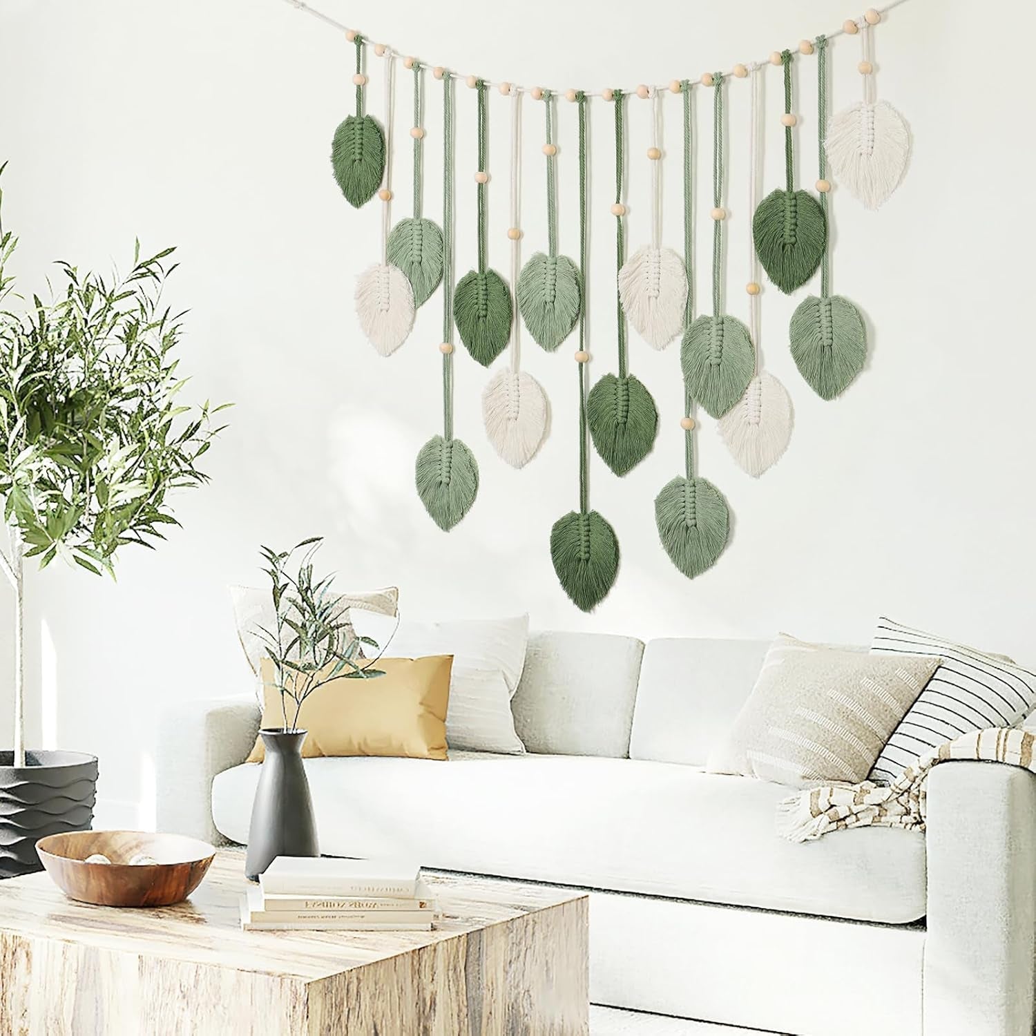 Tapisserie betylfoy tenture murale grande feuille déco Maison - Accessoires et Décorations Naty Shop