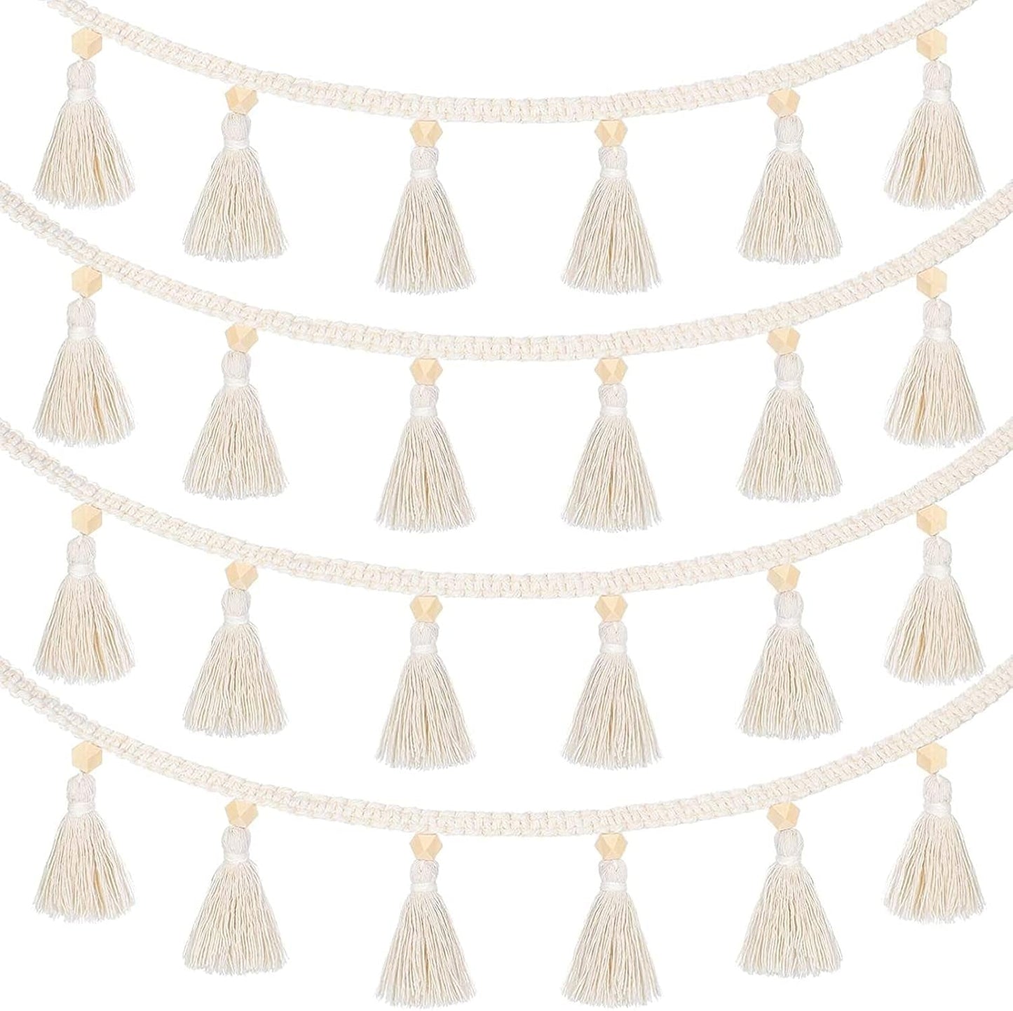 Pièces de tapisserie franges guirlande bannière tissus en coton Accueil - Accessoires et Décorations Naty Shop Default Title