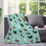 Tapisserie bouledogue français avec motif imprimé devant la Maison - Accessoires et Décorations Naty Shop