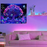 Tapisserie arbre de vie mandala fluo Accueil - Accessoires et Décorations Naty Shop