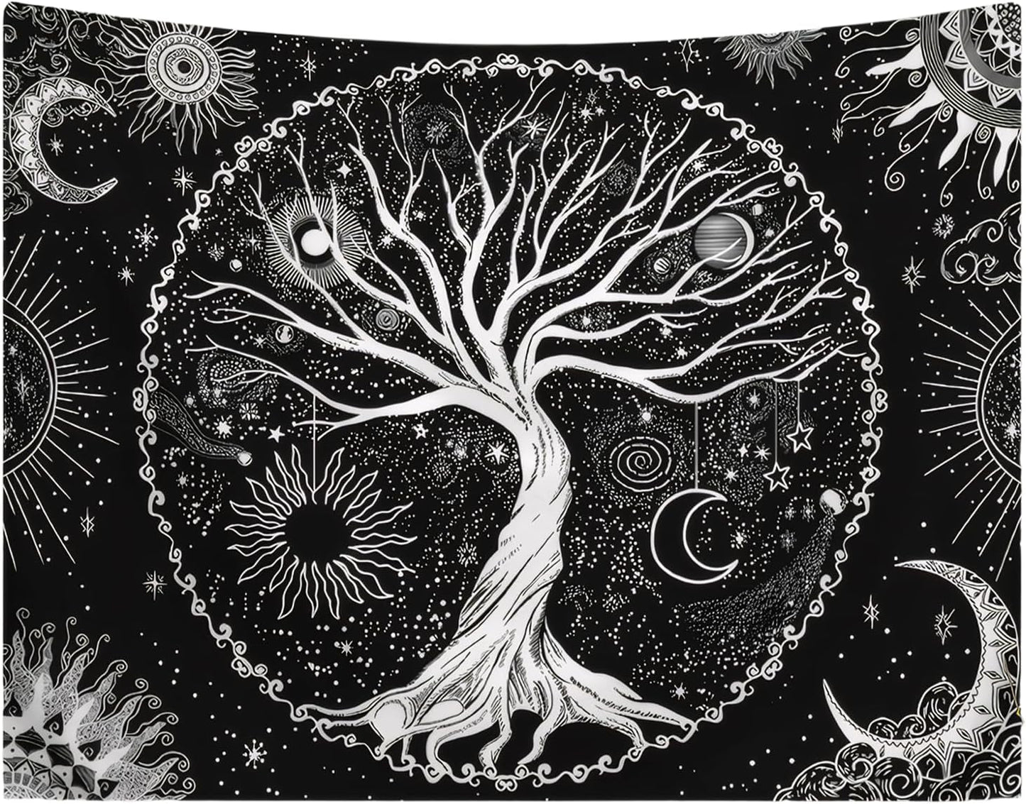 Tapisserie arbre de vie soleil lune Accueil - Accessoires et Décorations Naty Shop Default Title