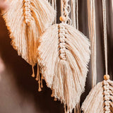 Tapisserie déco attrape-rêves tissé blanc décoration murale Maison - Accessoires et Décorations Naty Shop