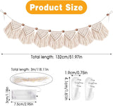 Tapisserie décoration fait main franges tissées guirlande led Maison - Accessoires et Décorations Naty Shop