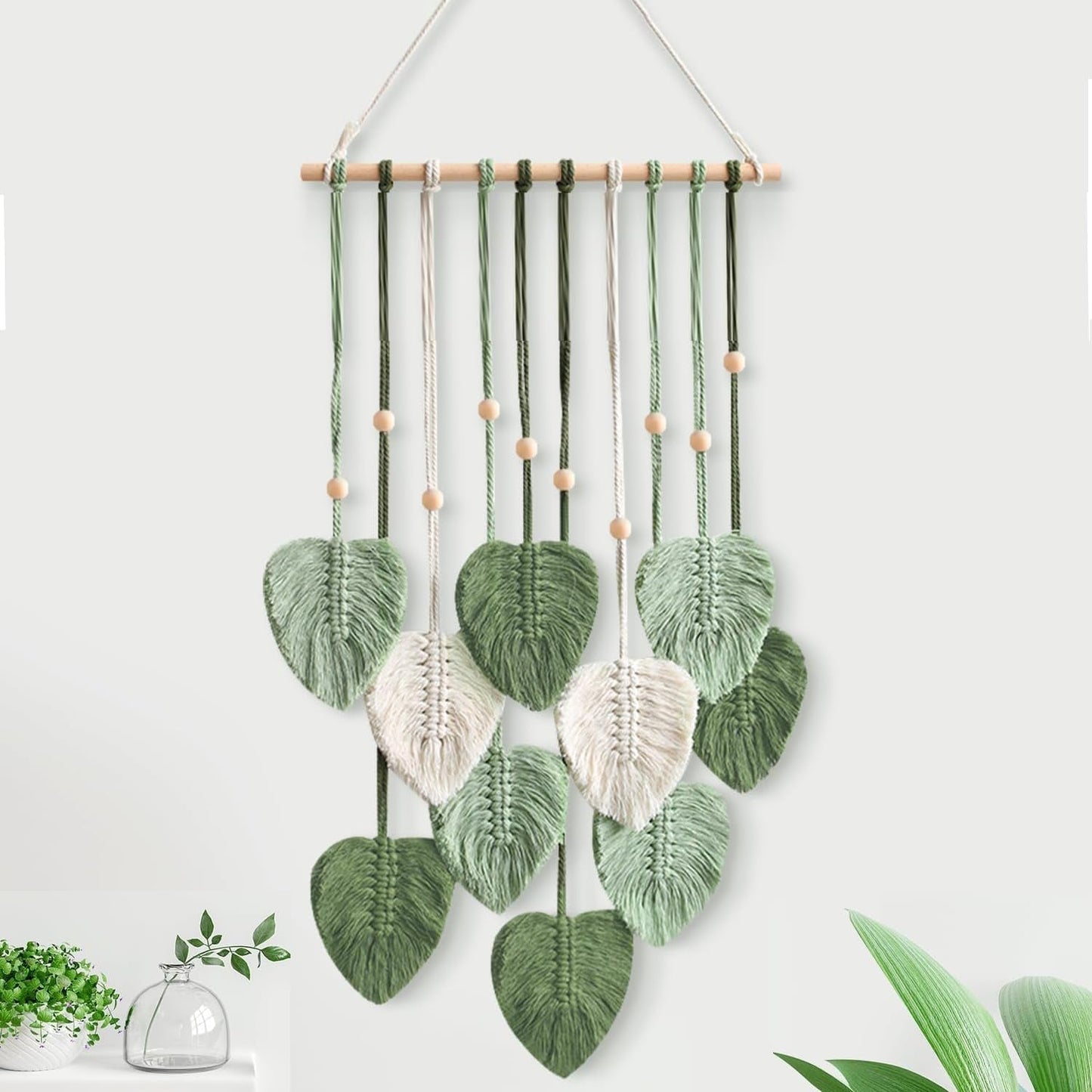 Crochet de chambre tapisserie feuilles fait main Accueil - Accessoires et Décorations Naty Shop Default Title