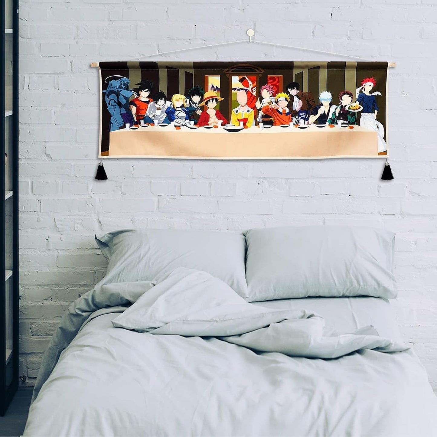Tapisserie suspendue toile art mural peinture personnages d'anime Maison - Accessoires et décorations Naty Shop