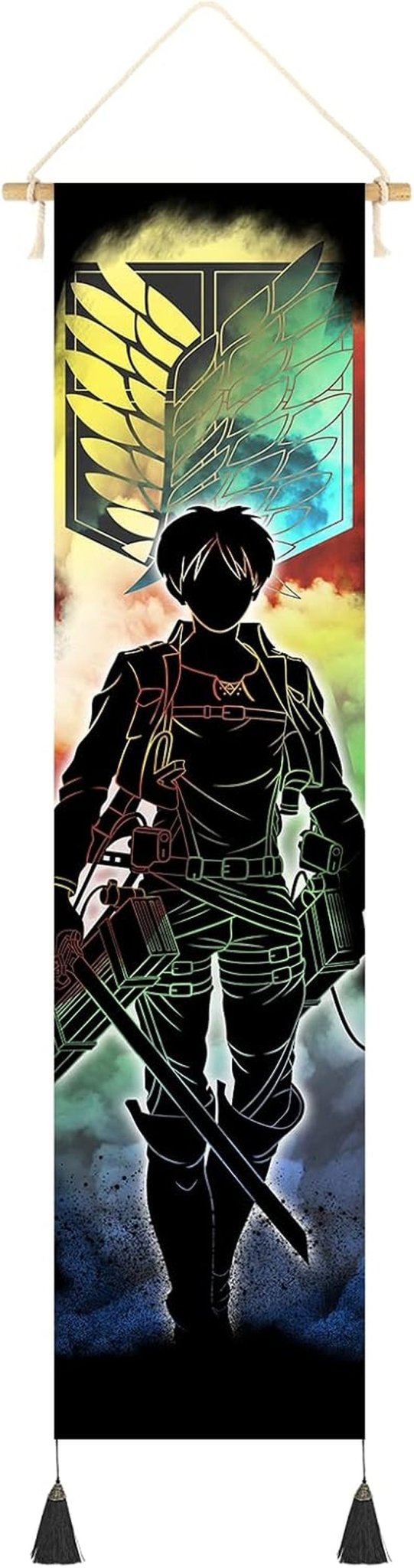 Tapisserie suspendue toile art mural peinture personnages japonais Maison - Accessoires et Décorations Naty Shop Stil-B