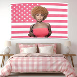 Tapisserie glace épices drapeau drapeaux roses Accueil - Accessoires et Décoration Naty Shop