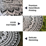 Tapisserie Inde serviette de plage ronde mandala hippiegrand indien Maison - Accessoires et Décorations Naty Shop