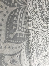 Tapisserie indienne mandala argent blanc chambre toile esthétique Maison - Accessoires et Décorations Naty Shop