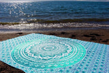 Tapisserie indienne mandala vert décoration esthétique Décoration d'intérieur - Accessoires et Décorations Naty Shop
