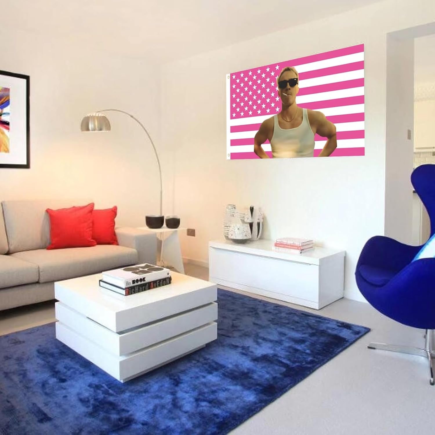 Tapisserie étagères Cameron drapeau américain intérieur extérieur Maison - Accessoires et Décorations Naty Shop
