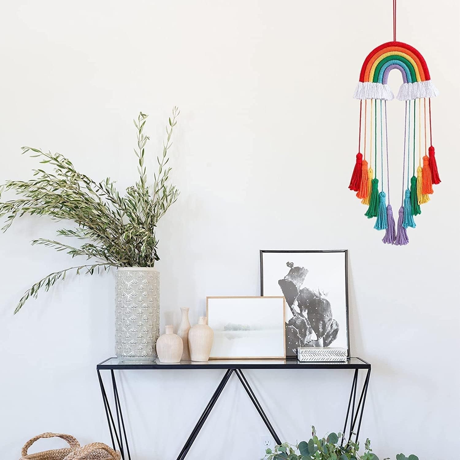 Tapisserie arc-en-ciel décoration corde coton arc-en-ciel Accueil - Accessoires et Décorations Naty Shop