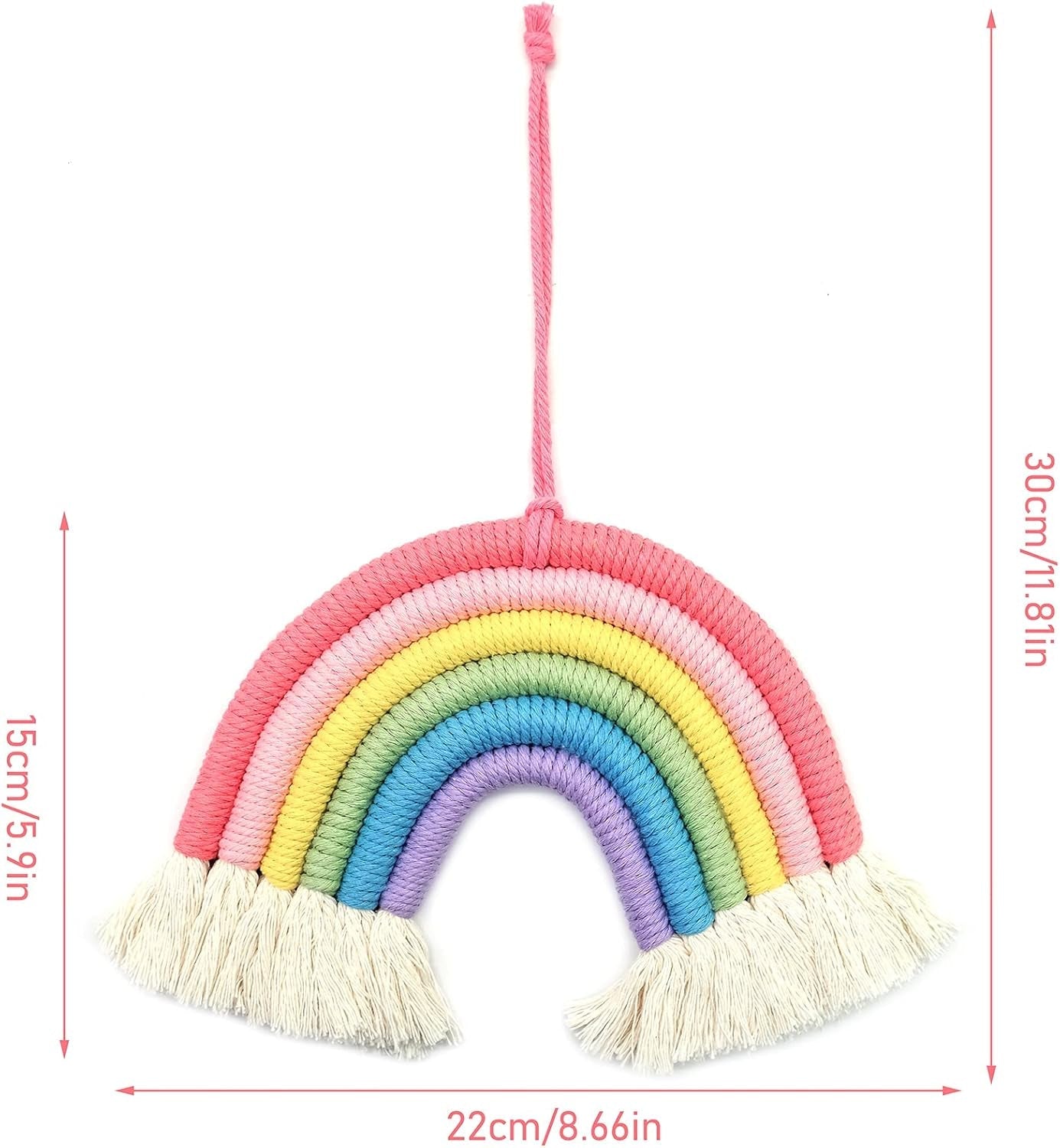 Tapisserie décorative arc-en-ciel décorant la chambre de la chambre d'enfant Casa - Accessoires et Décorations Naty Shop