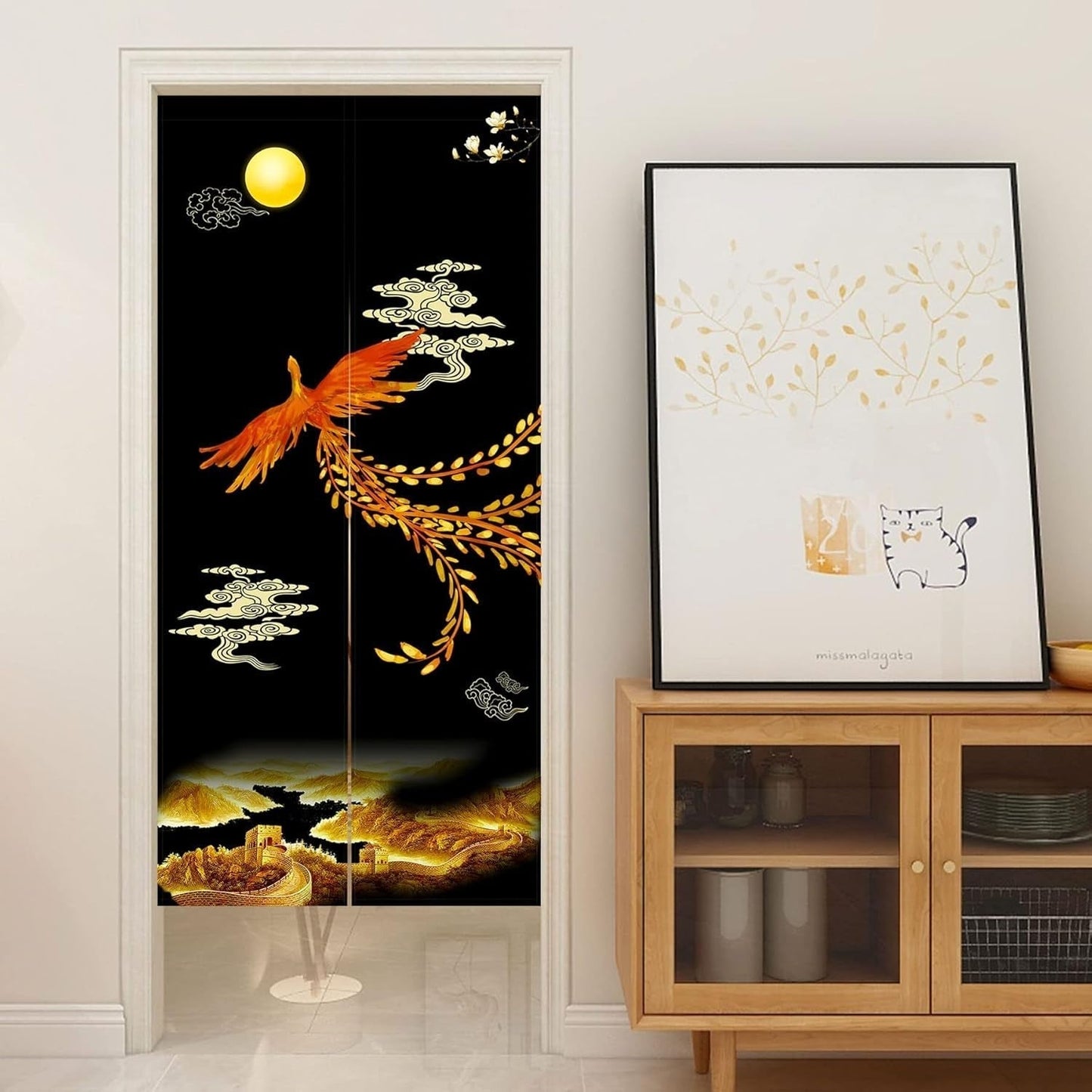 Tapisserie style japonais noren longue et épaisse porte de séparation Maison - Accessoires et Décorations Naty Shop